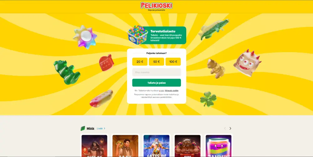 Pelikioski kotisivu